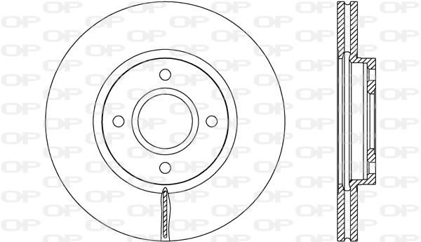 OPEN PARTS Тормозной диск BDA2688.20